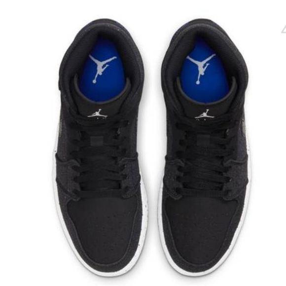 NWT Men's Jordan 1 Mid Crater Black - Picture 7 of 12